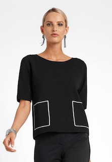 Pull manches courtes avec poches plaquées thumbnail 3