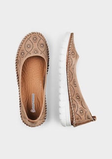 Ballerina aus perforiertem Leder thumbnail 2