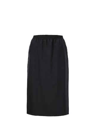 zwart Kreukvrije rok met elastische tailleband