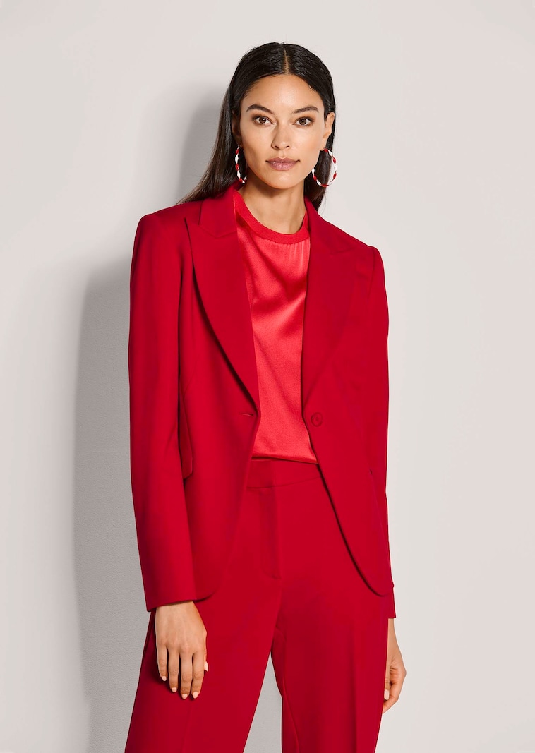 Blazer long avec col à revers