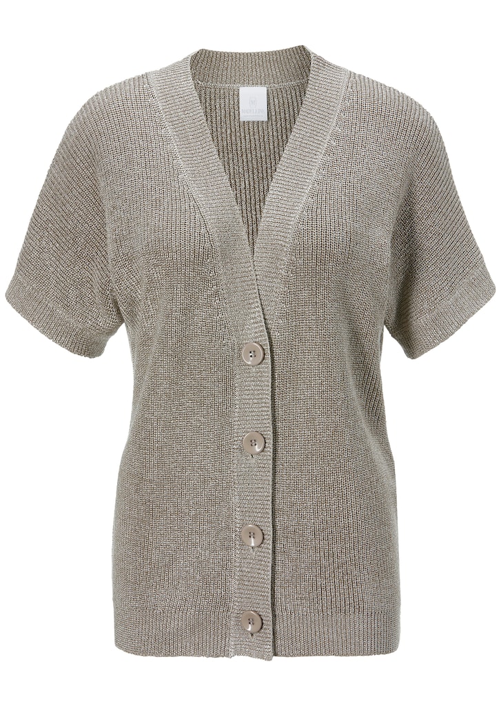 Cardigan with short sleeves