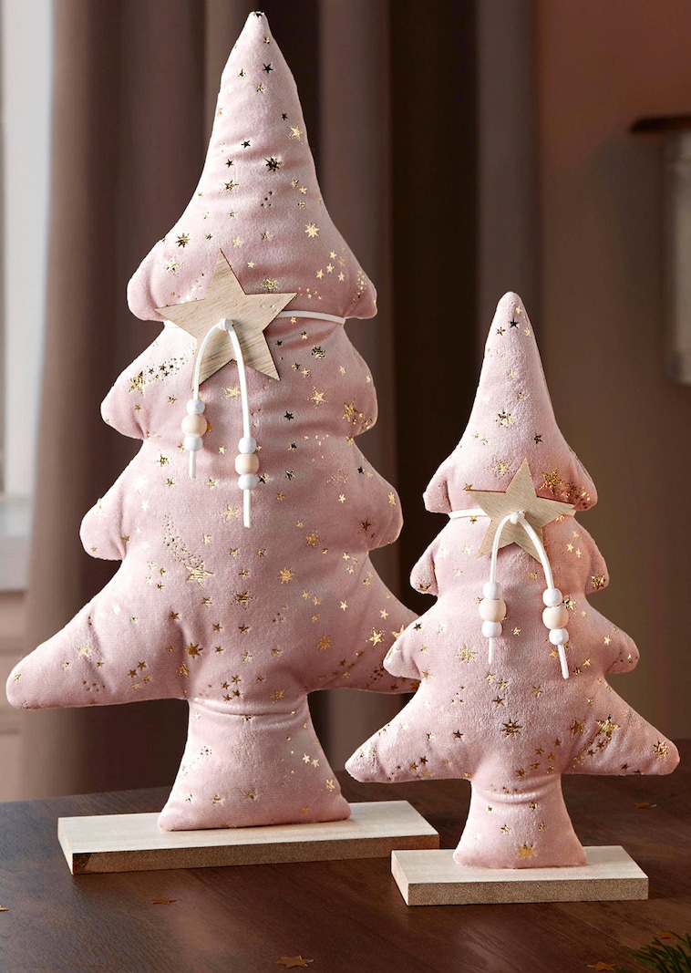 Lot de 2 arbres sur socle