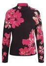 Pull maille jacquard motif fleuri thumbnail 1