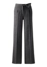 Weite Fischgrat-Hose mit Bundfalten thumbnail 1
