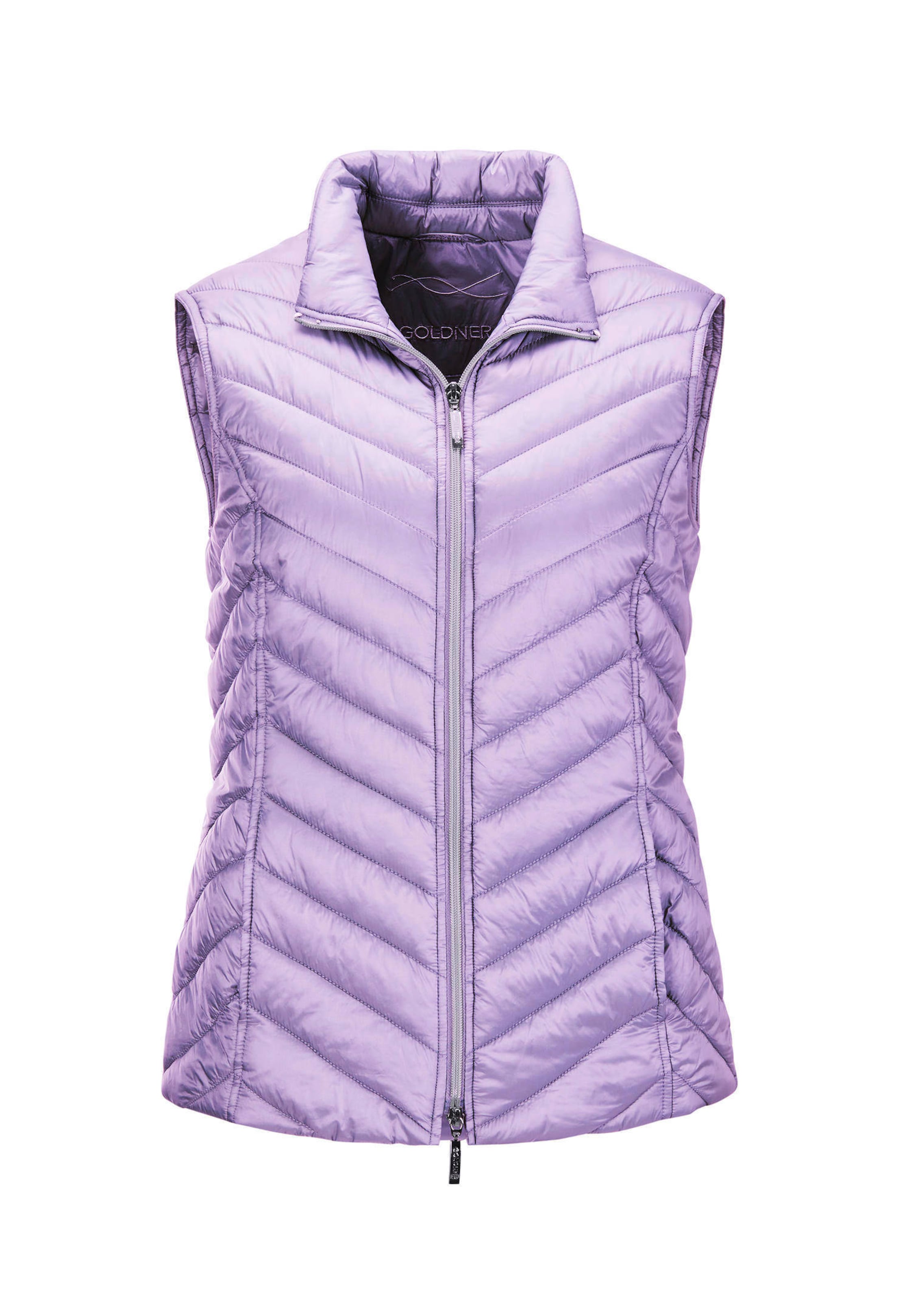 Figurschmeichelnde Weste mit leichter Wattierung