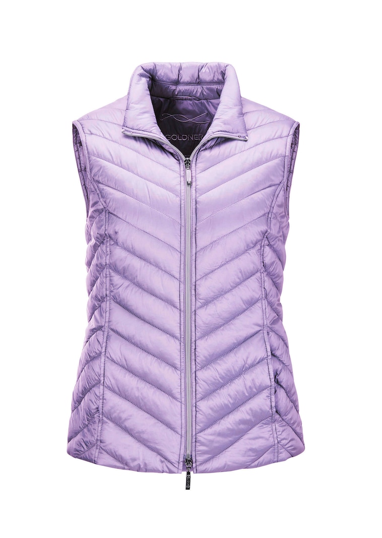 Figuurvriendelijk vest met lichte wattering