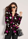 Verschlusslose Shirtjacke mit Hahnentrittmuster thumbnail 4