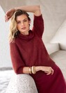 Kurzer Stehkragen-Pullover mit Ballon-Ärmeln thumbnail 1