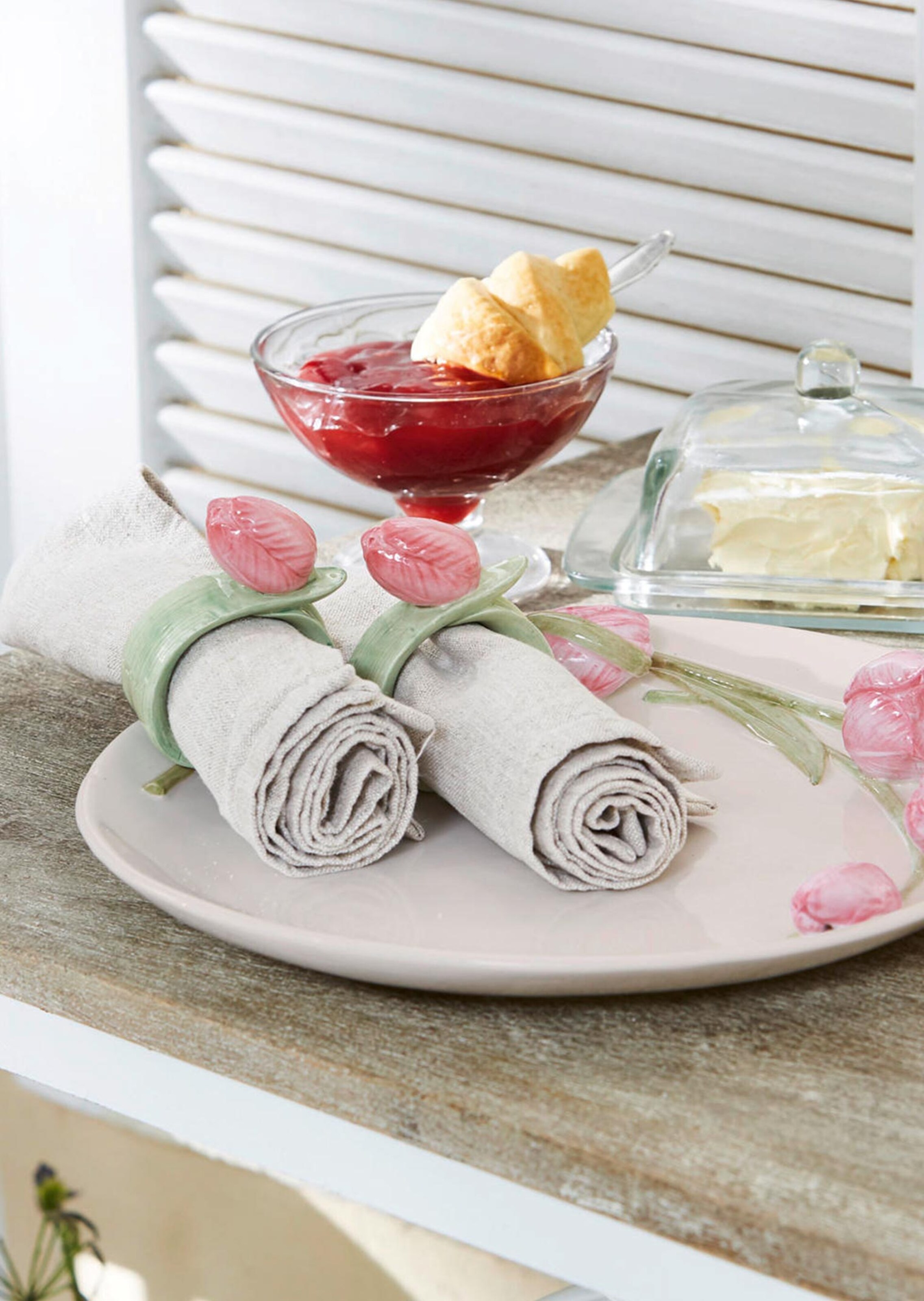 Ronds de serviette - mint / rosé - Gr. 0 de Goldner Fashion