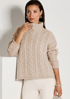 Zopf-Pullover im Oversize-Look thumbnail 1
