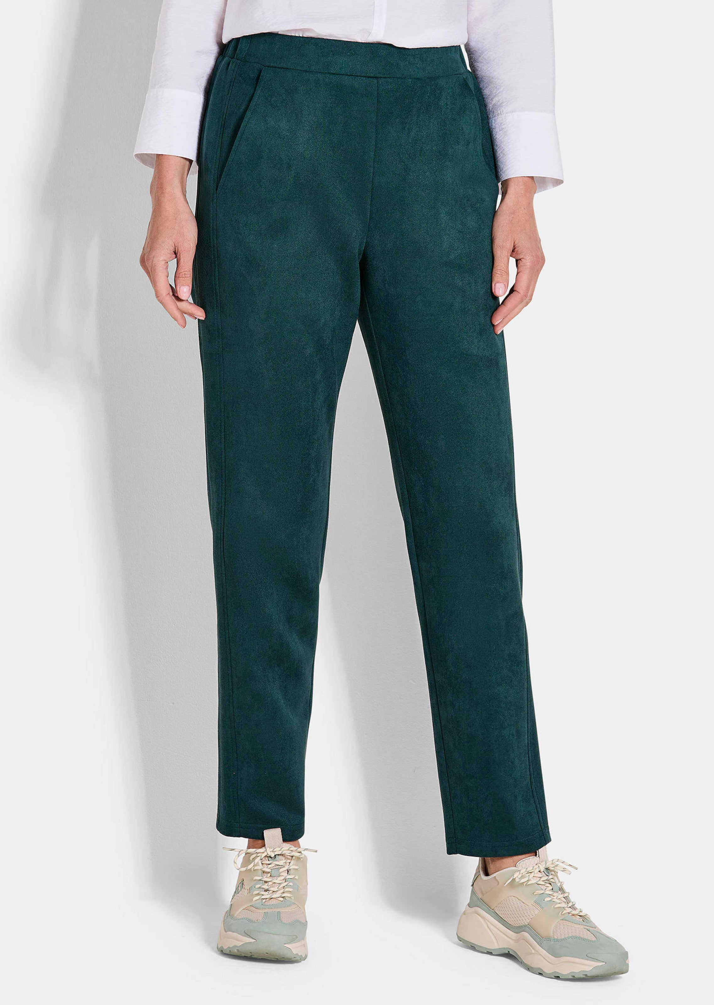 Pantalon LOUISA aspect velours de cuir
