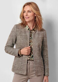 Jacke in Bouclé-Optik mit Baumwolle thumbnail 7