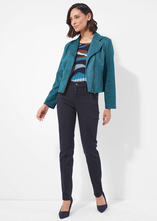 Velours-Bikerjacke 1