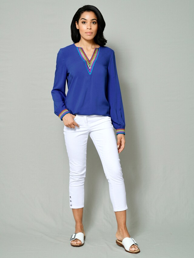 Tunika mit bunter Stückerei 6