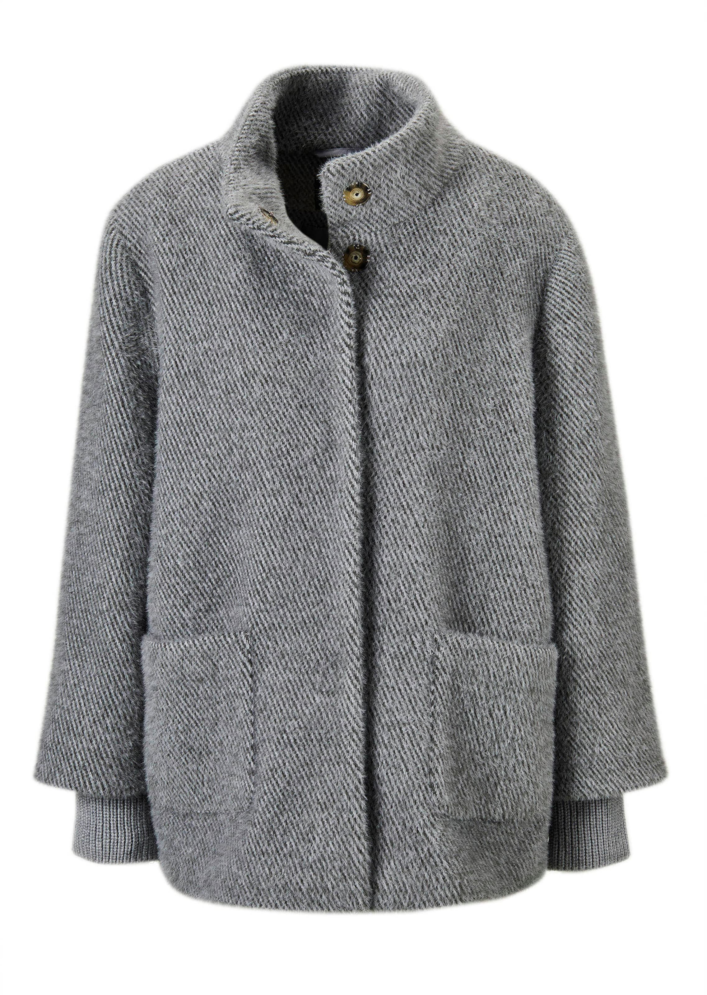 Modische Jacke mit Strickbündchen