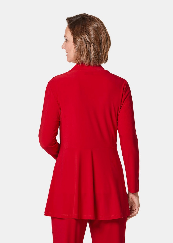 Weich fallende Jersey-Longjacke