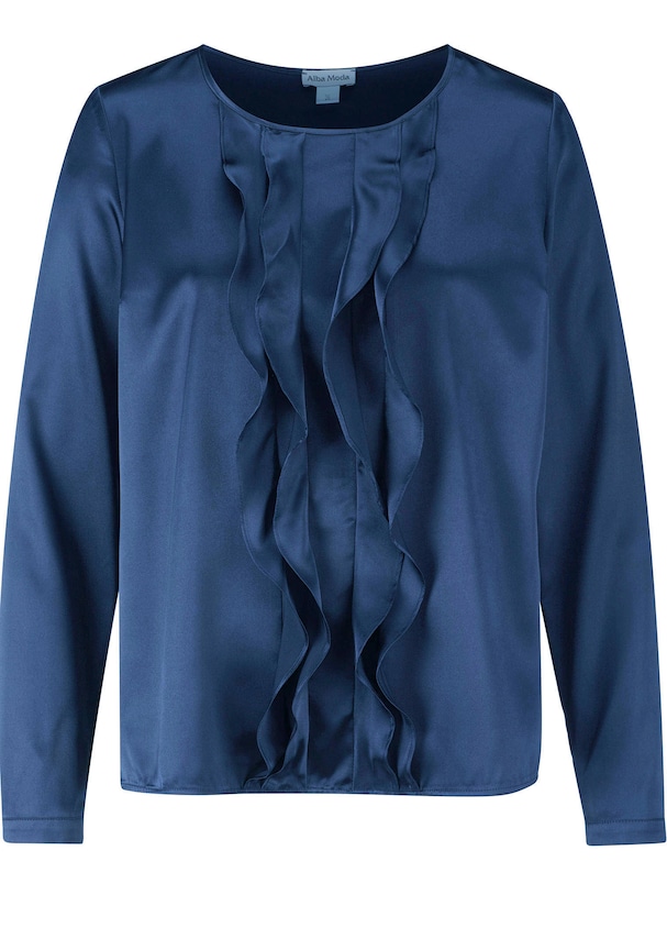 Seidenbluse mit Volants 5
