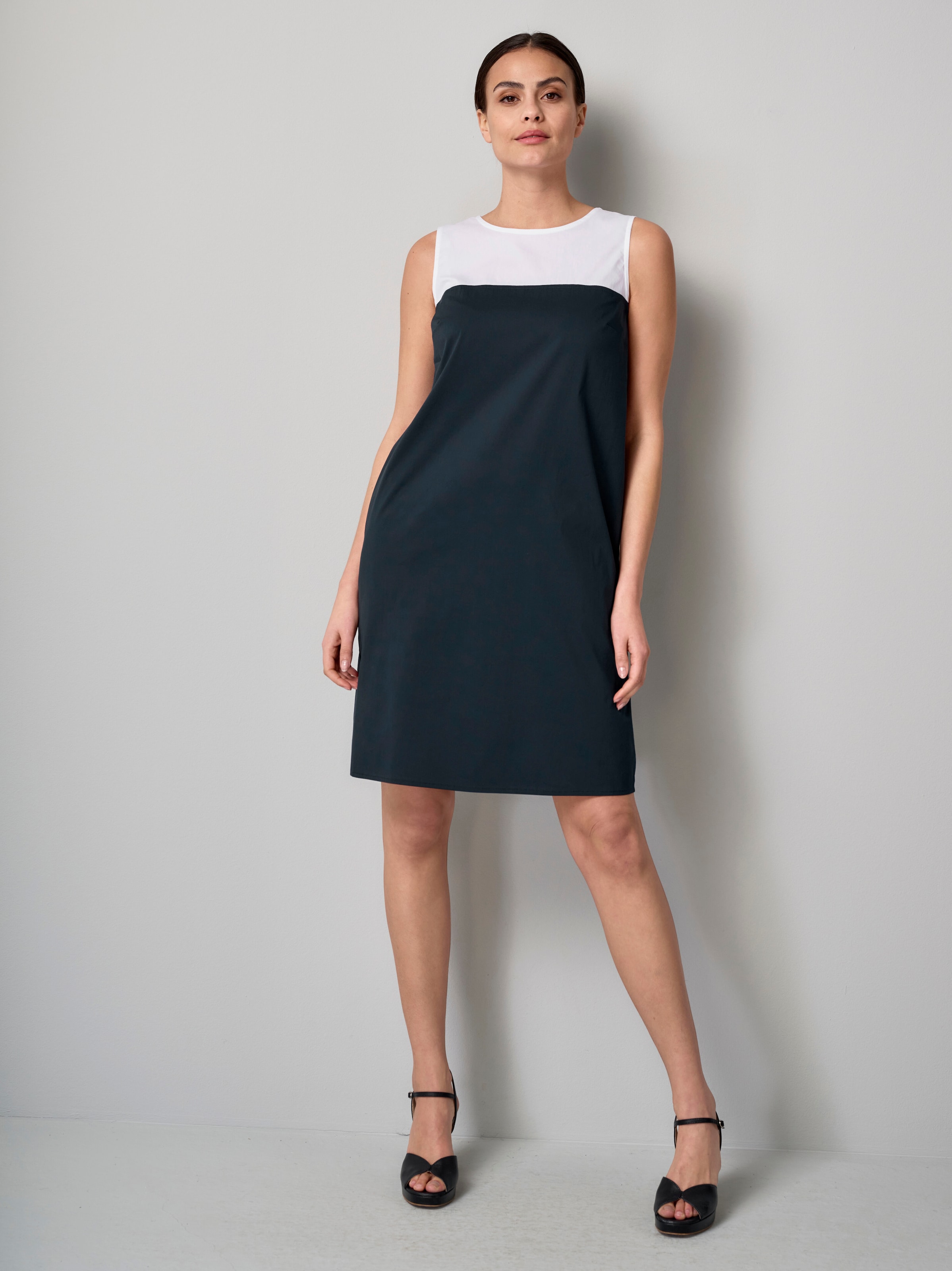 Kleid in Colorblockfarben