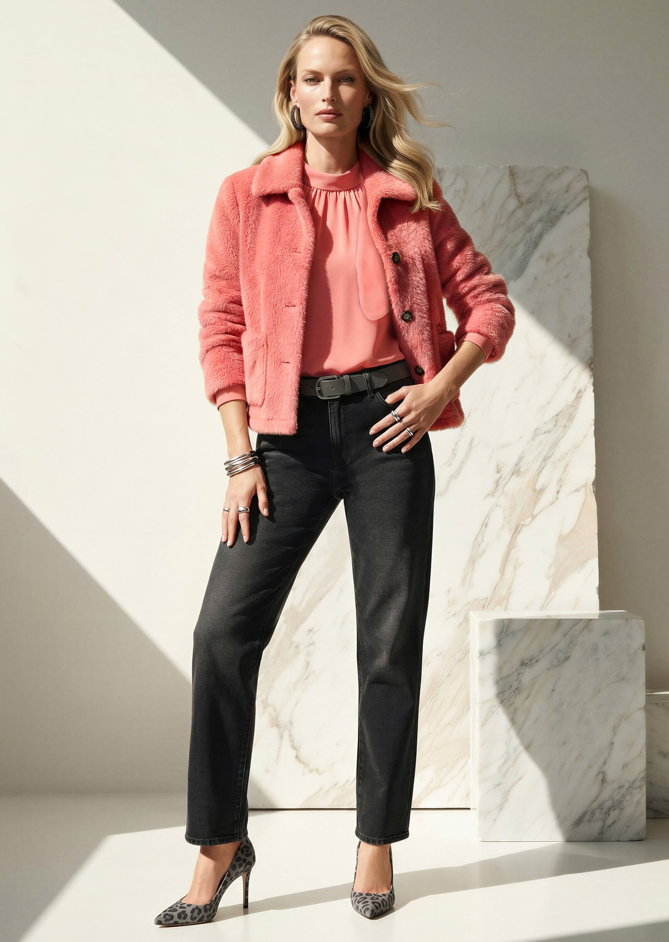 Modische Barrel-Leg-Jeans