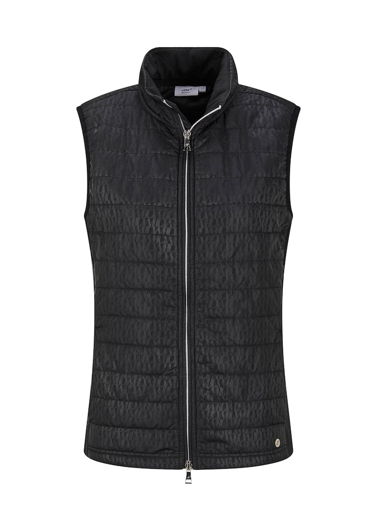 Doorgestikt vest met jersey inzetten