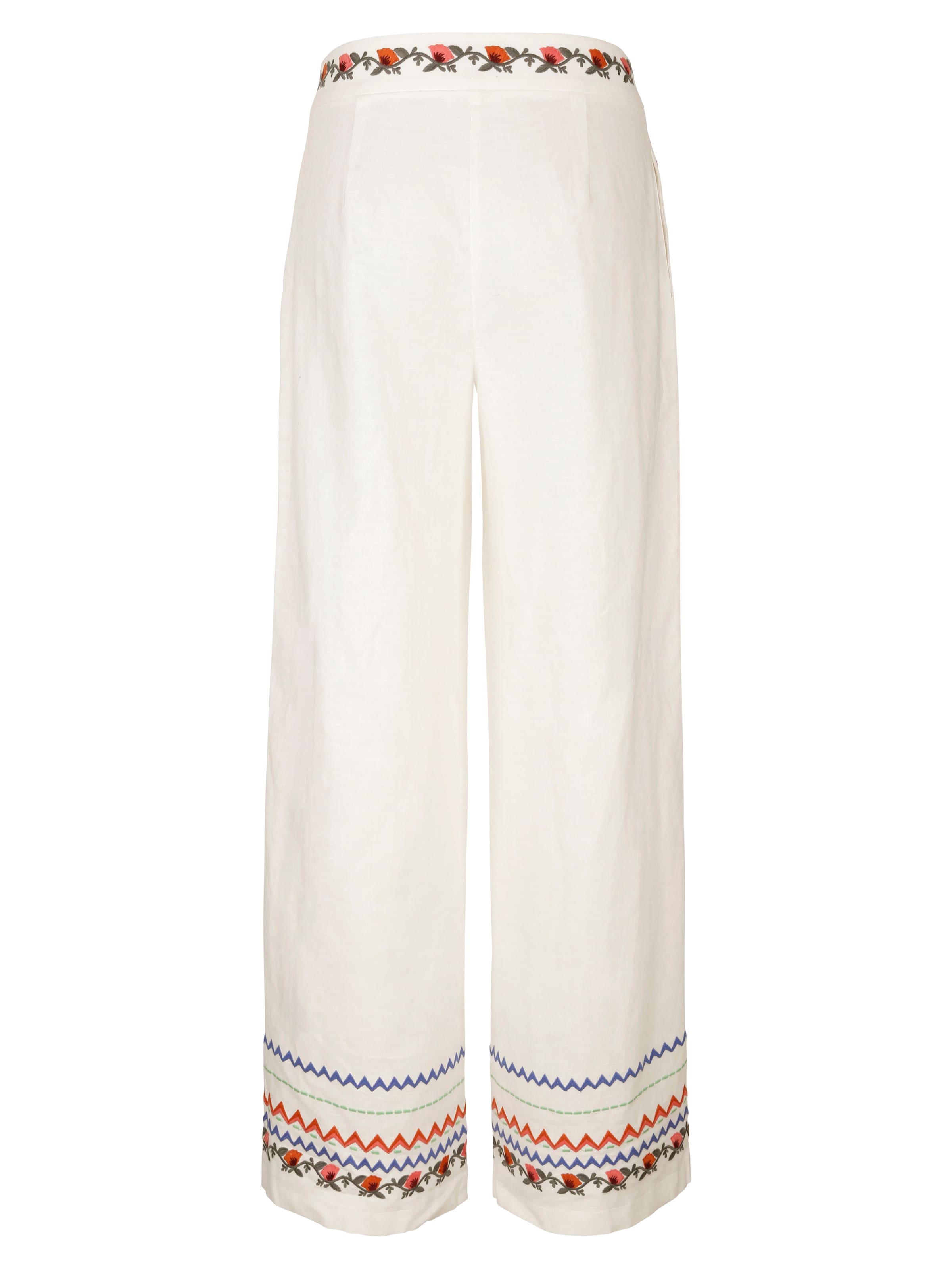 Strandhose mit bunter Stückerei