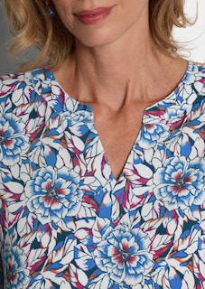 Viskose-Bluse mit Blumenmuster thumbnail 5