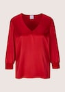 Blusenshirt aus Seidenstretch mit V-Ausschnitt thumbnail 6