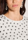 Langarmshirt mit Strass und Hahnentrittmuster thumbnail 5