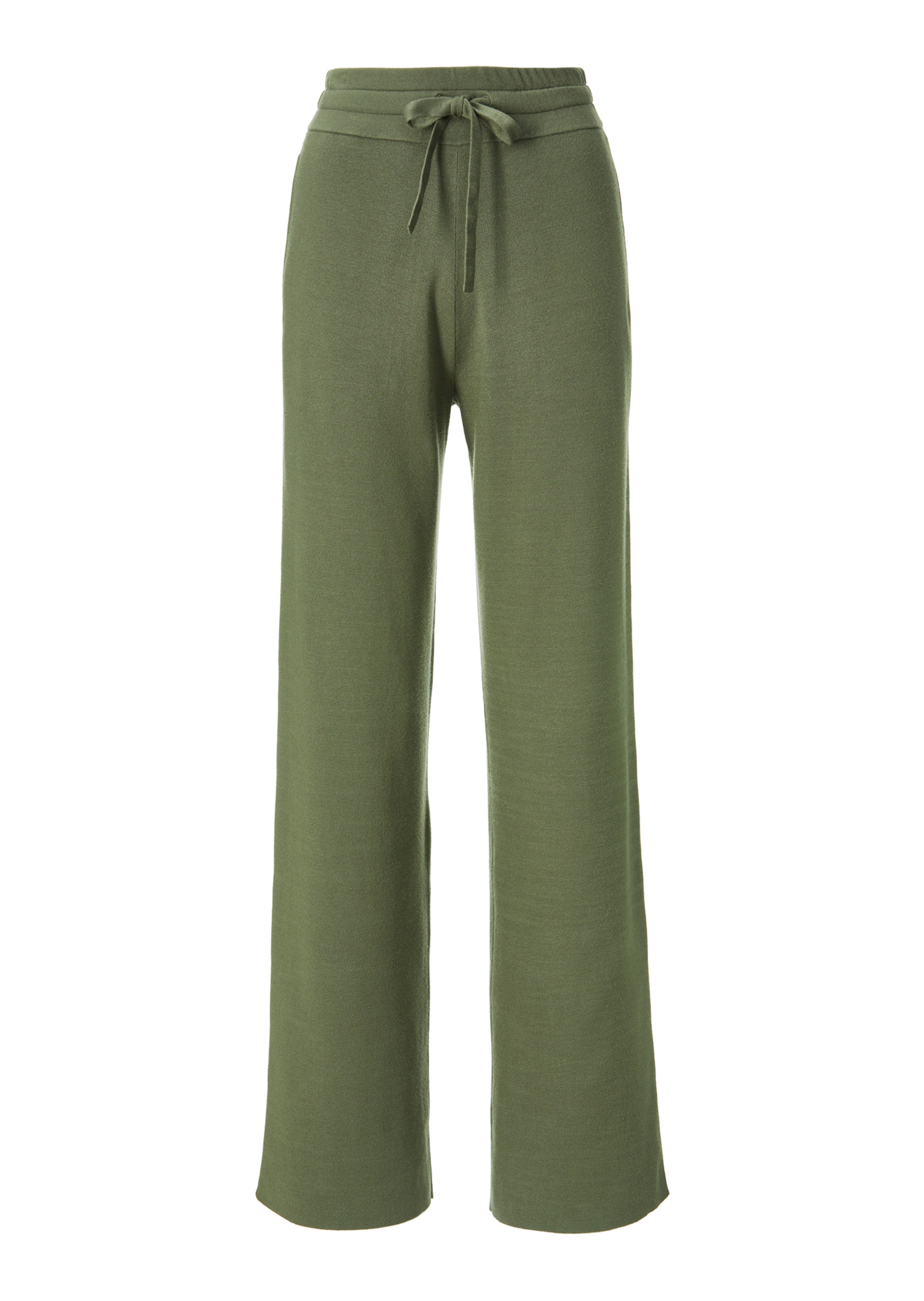 Knitted trousers in a stylish high-waist shape