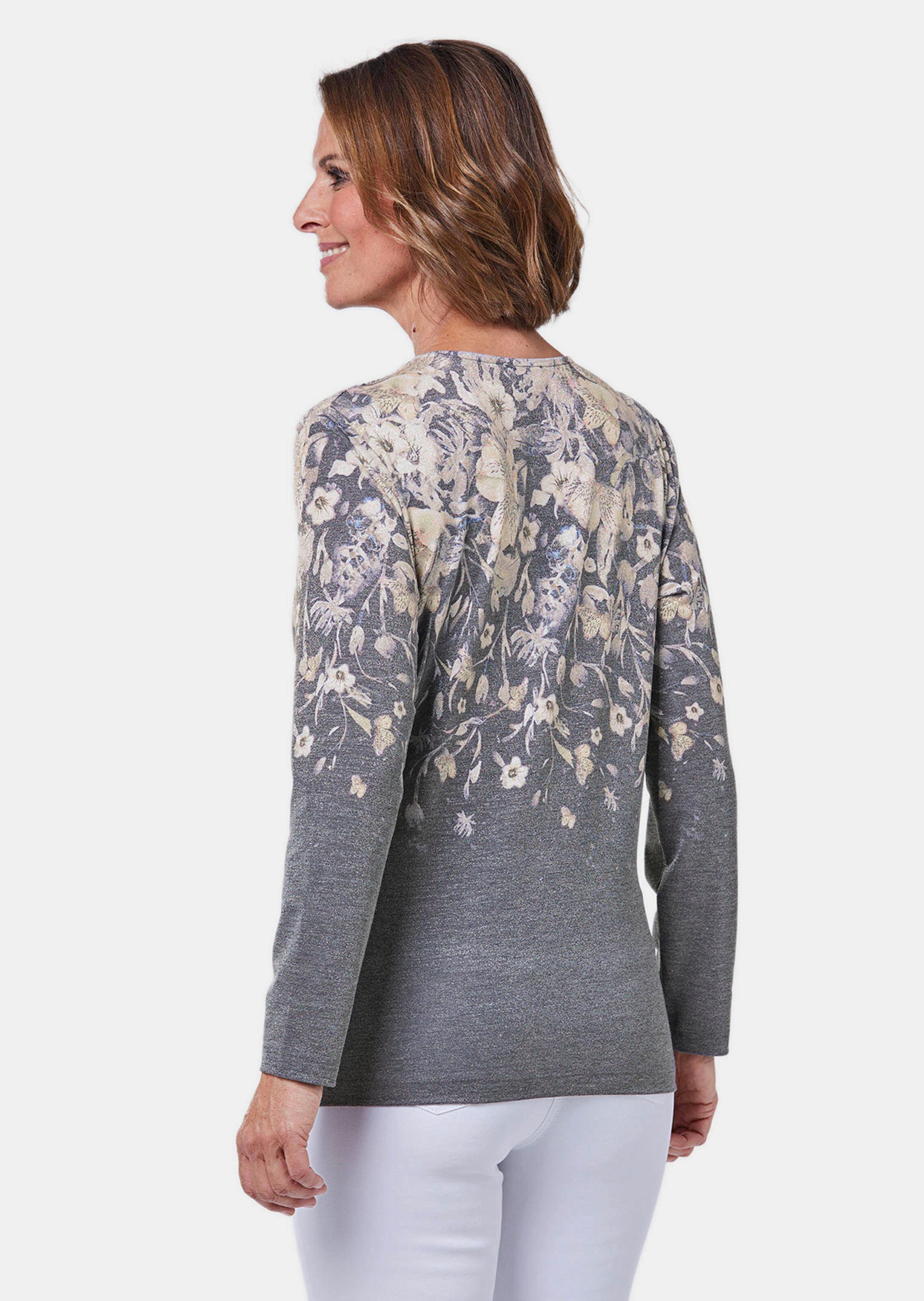 T-shirt imprimé - anthracite / blanc / à motifs - Gr. 44 de Goldner Fashion