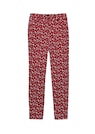 Slim-fit trousers with floral pattern thumbnail 1