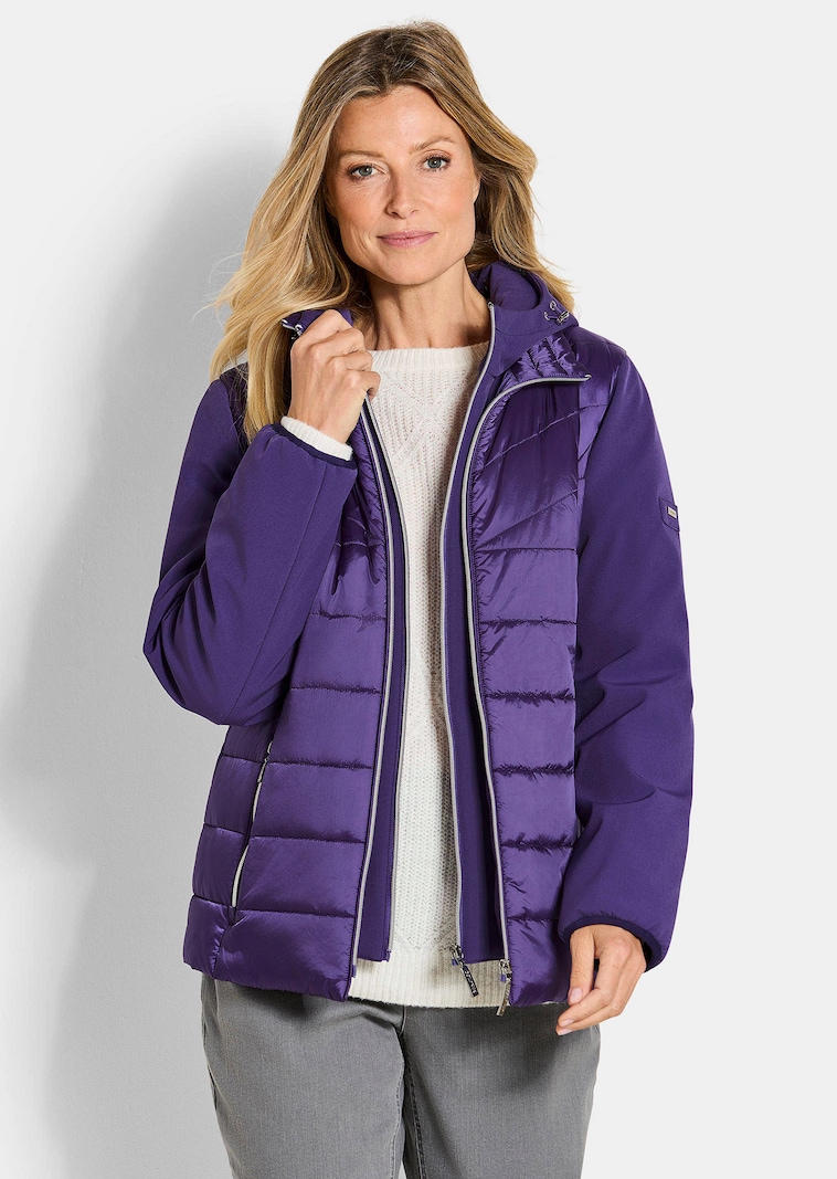 Veste matelassée avec manches en Softshell