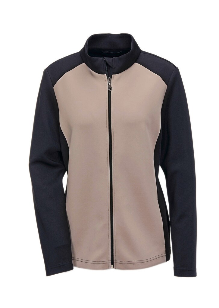 Leichte Freizeitjacke mit Stehkragen und Reißverschluss