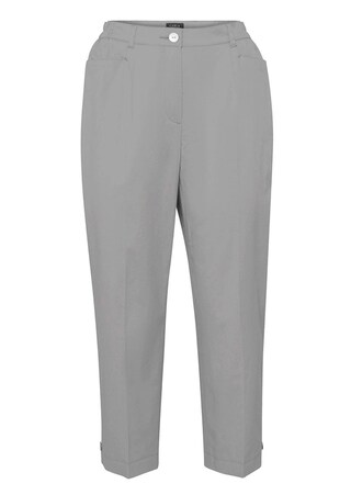 gris Pantalon 3/4 CARLA en coton Pima