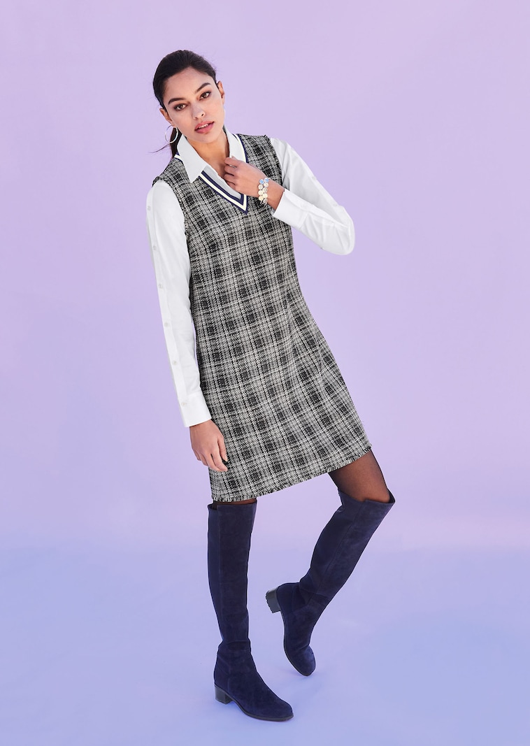 Kariertes Kleid