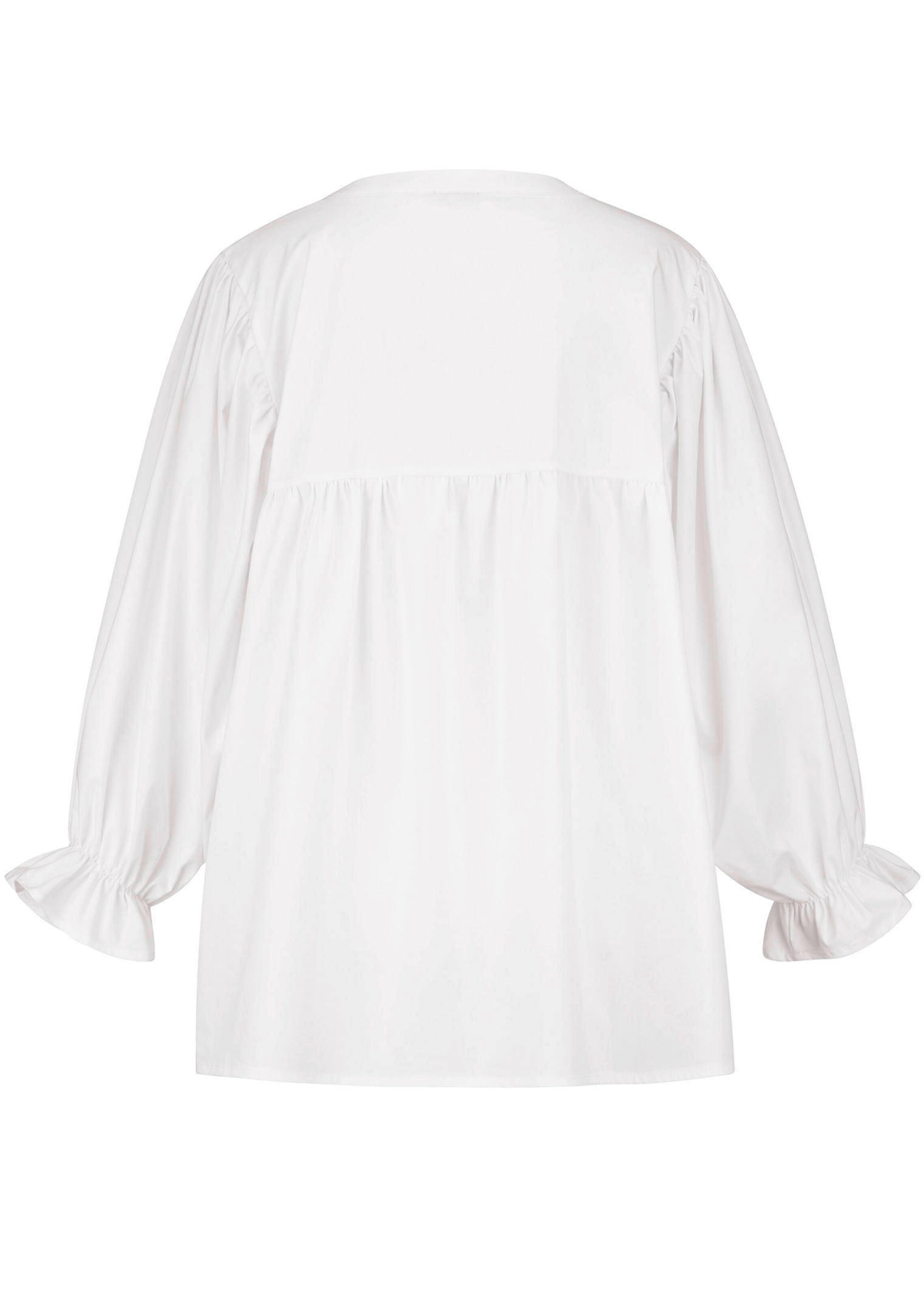 Popelinebluse mit Stehkragen 6