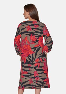 Bedrucktes Kleid in H-Linie thumbnail 3