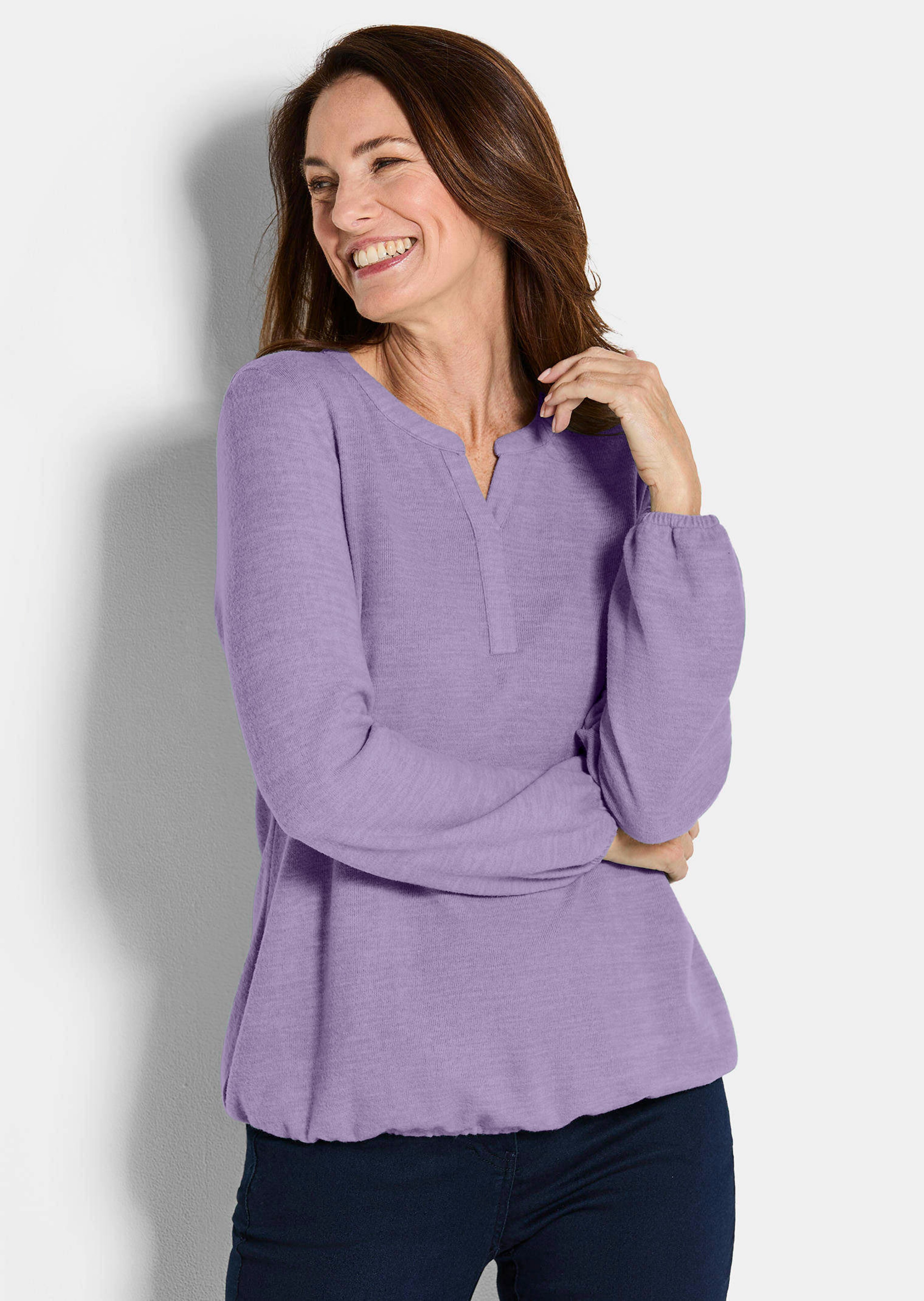 T-shirt en jersey duveteux