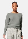 Round neck jumper with batwing sleeves thumbnail 1