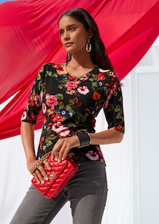 Rundhals-Pullover mit Unikat-Print thumbnail 7