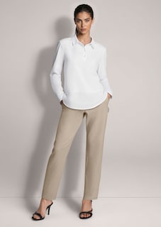 Sportieve blouse in een mix van materialen thumbnail 2
