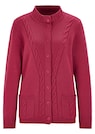 Strickjacke mit platziertem Zopfmuster thumbnail 6