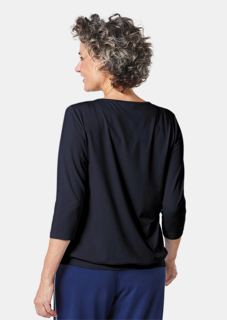 Shirt mit Rundhals und 3/4-Arm