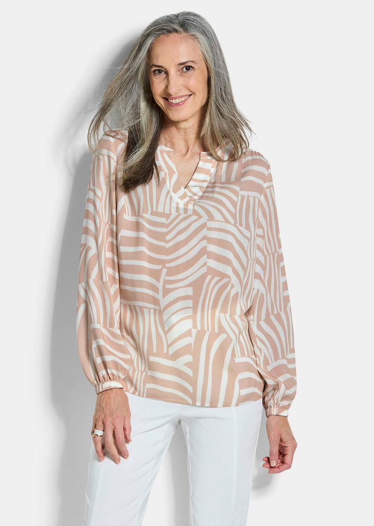 Leichte Bluse aus reiner Viskose