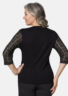 T-shirt avec manches en dentelle thumbnail 3
