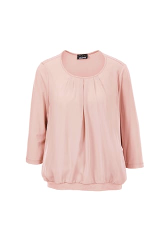 rosé Gepflegtes Shirt in eleganter Blusen-Optik