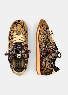 Sneaker aus Pony-Hair-Leder mit Reptilprint thumbnail 2