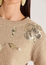 Rundhals-Pullover mit glitzernden Pailletten thumbnail 5