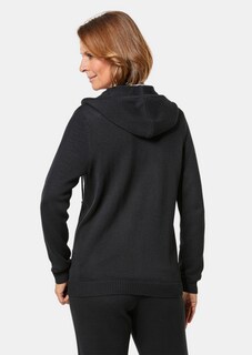Weiche Strickjacke mit Kapuze und Reissverschluss thumbnail 3
