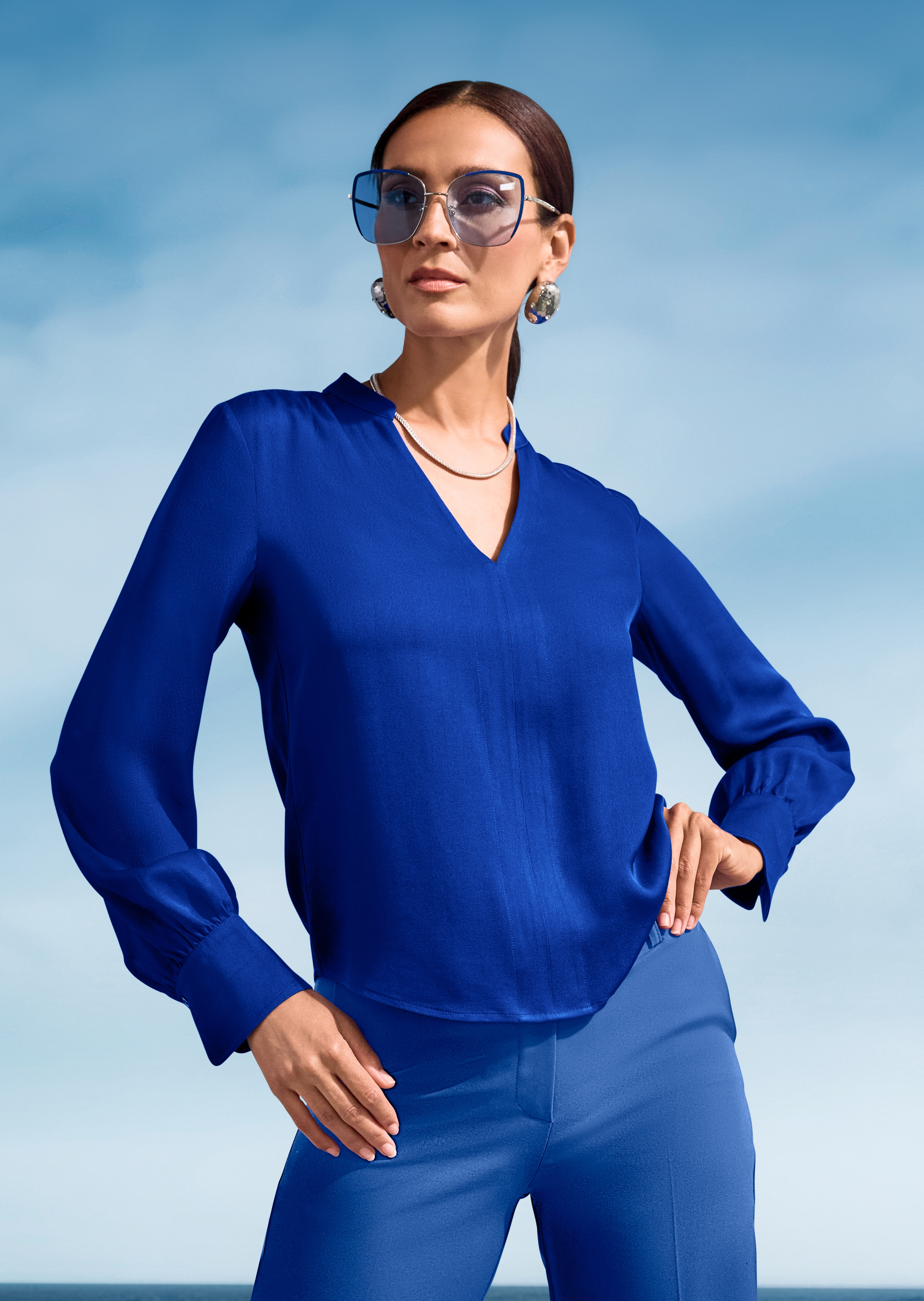 Bluse in Schlupfform